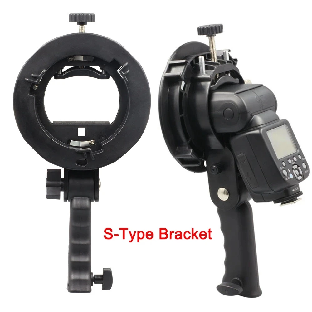 Godox Speedlite Flash - S-Type Bracket Handheld Grip Bowens S