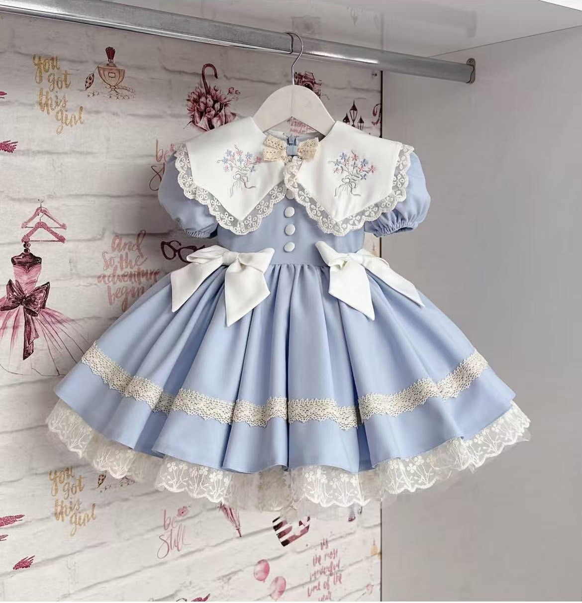 Photography Lighting Style - 0-12Y Baby Girl Summer Light Blue