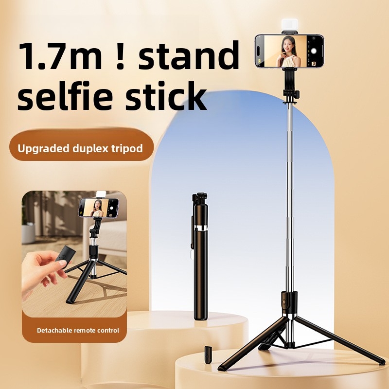 Photography Lighting Description - Extendable 1M Selfie Stick Tripod with
