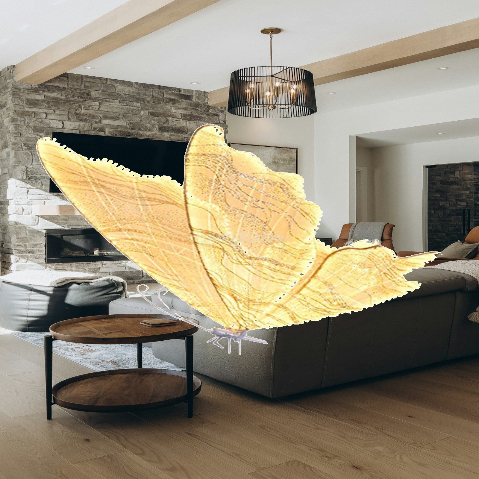 Photography Lighting Indoor - Butterfly Pendant Light Wedding Decor Creative