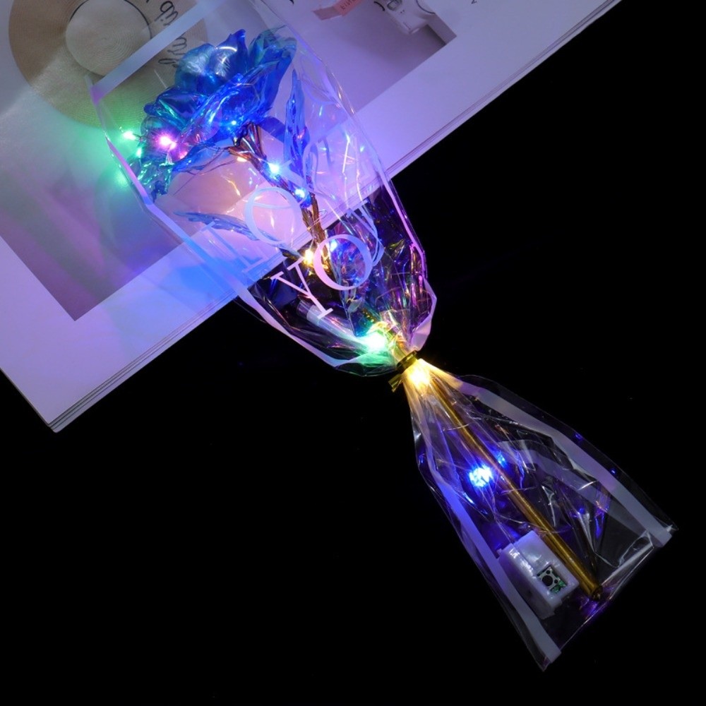 Glowing Gold Foil Rose Flower  – Photography Artificial Lighting recenzja i cena