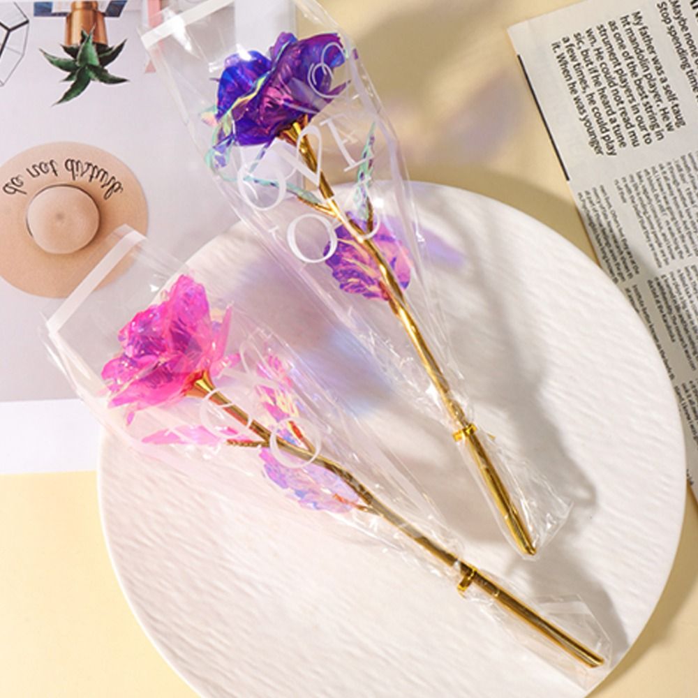 Glowing Gold Foil Rose Flower  – Photography Artificial Lighting recenzja i cena