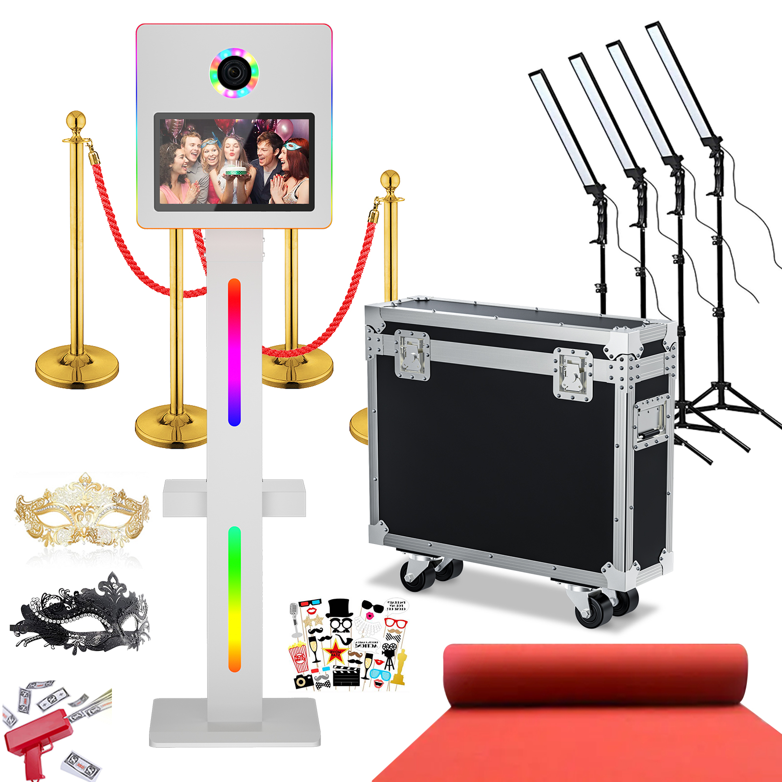 DSLR Photo Booth Machine with  – Photography Lighting Set recenzja i cena