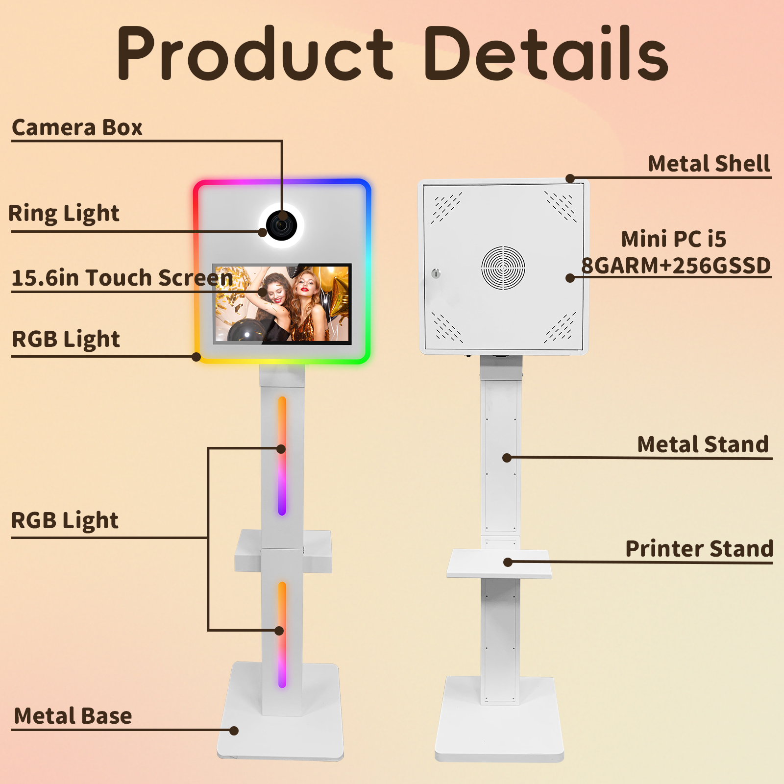 DSLR Photo Booth Machine with  – Photography Lighting Set recenzja i cena