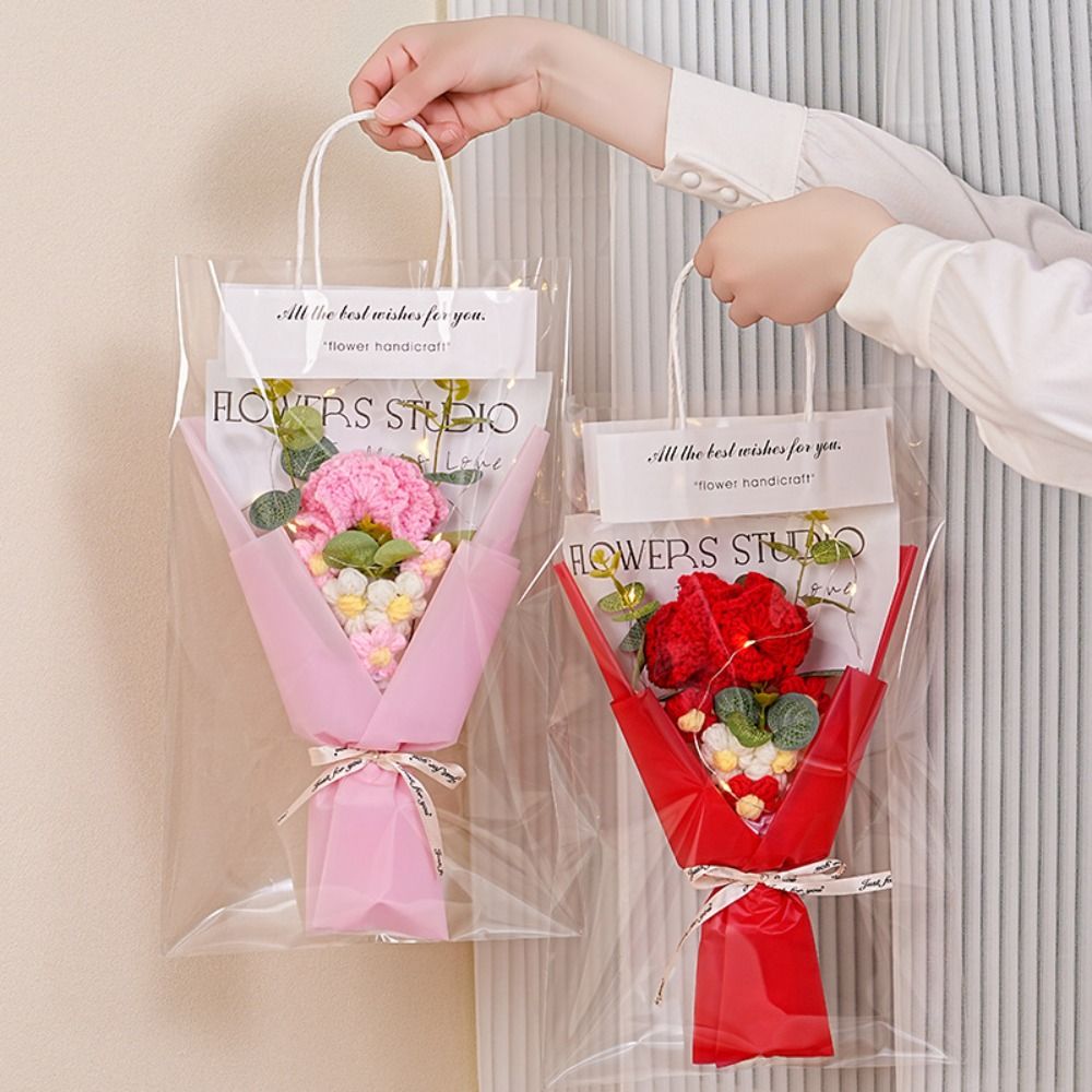 Knitted Crochet Flowers Bouque – Photography Artificial Lighting recenzja i cena