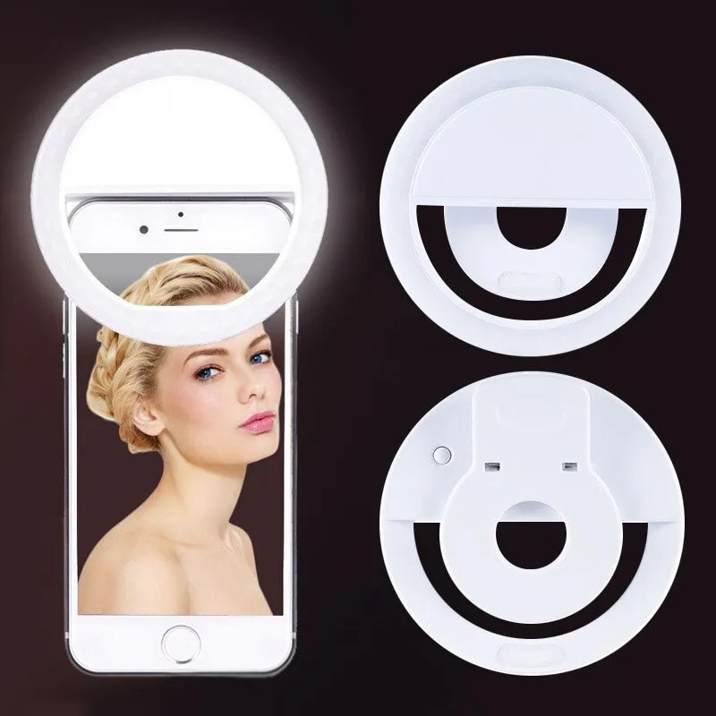 USB Rechargeable LED Selfie Ri – Photography Lighting Description recenzja i cena