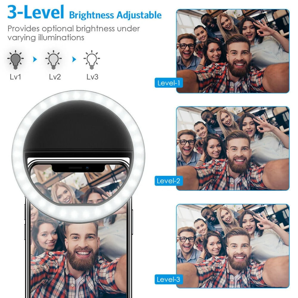 LED Selfie Fill Light USB Char – Photography Lighting Description recenzja i cena