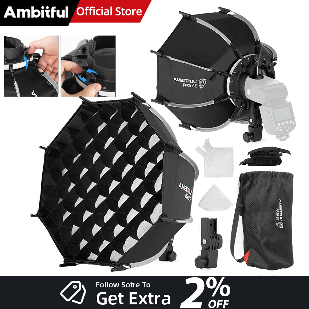 AMBITFUL PF30/PF40 30cm /40cm  – Godox Speedlite Flash recenzja i cena