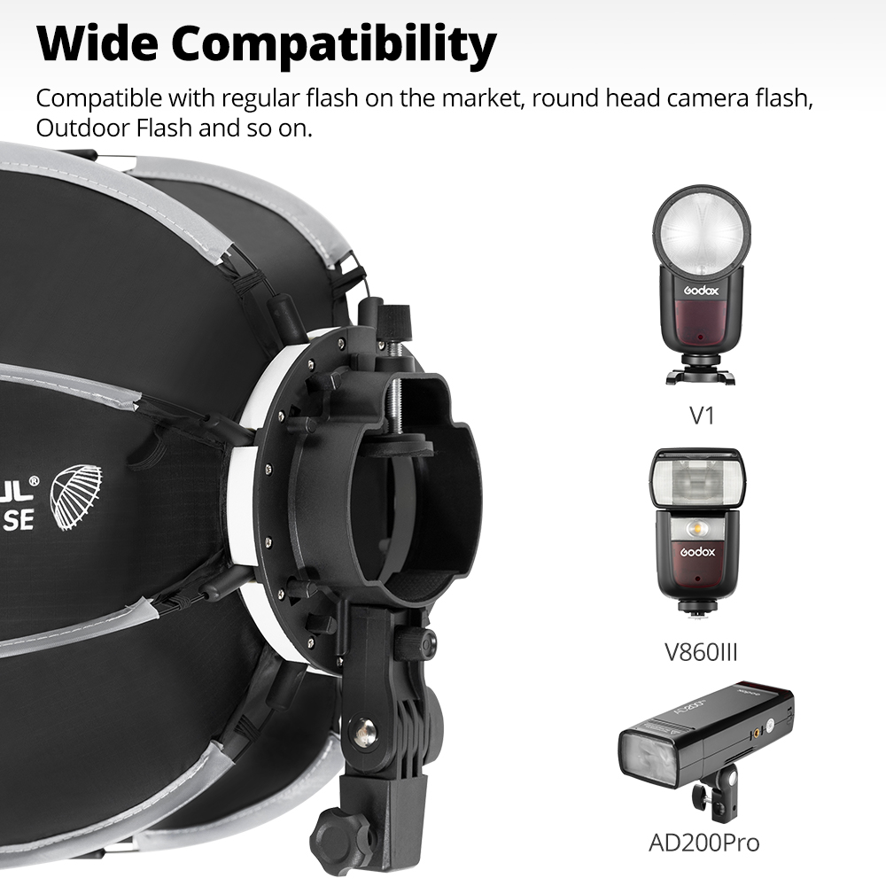 AMBITFUL PF30/PF40 30cm /40cm  – Godox Speedlite Flash recenzja i cena