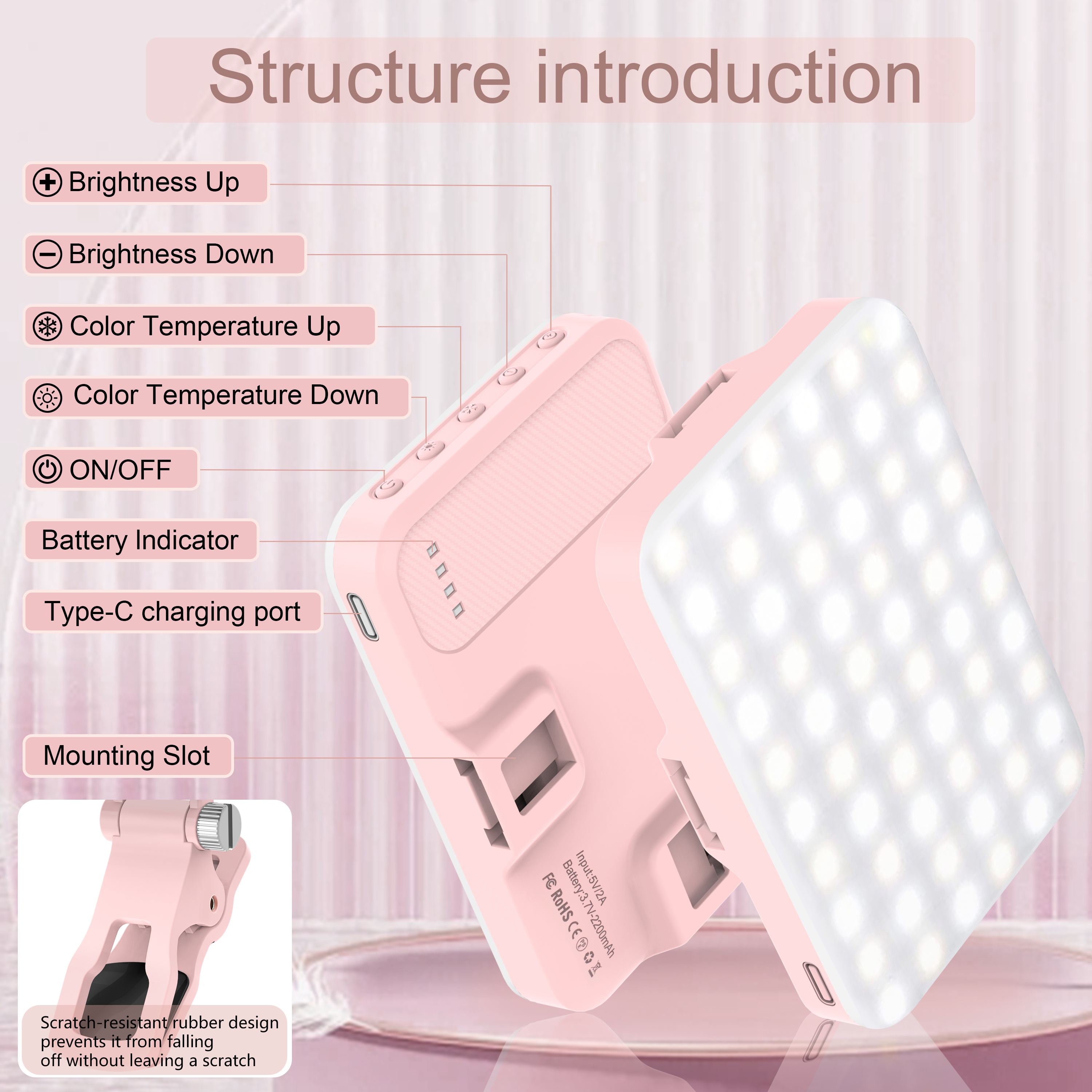 LED Selfie Light 60 High Power – Photography Lighting Product recenzja i cena