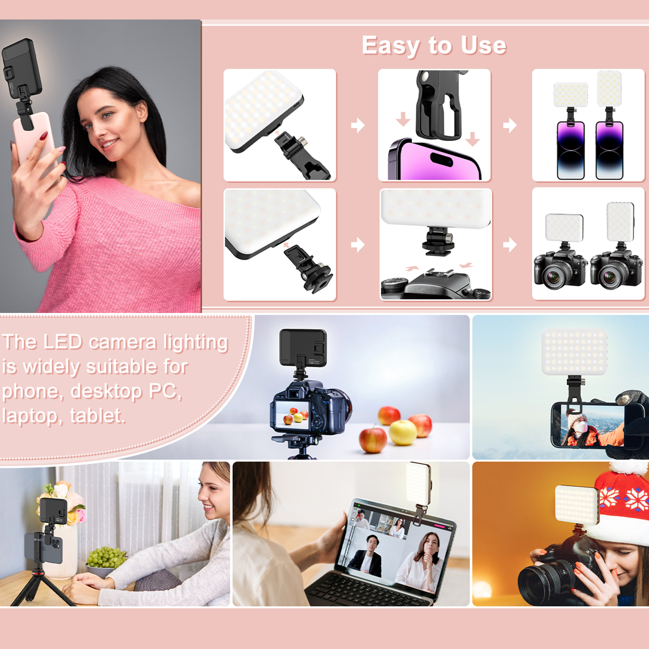 LED Selfie Light 60 High Power – Photography Lighting Product recenzja i cena