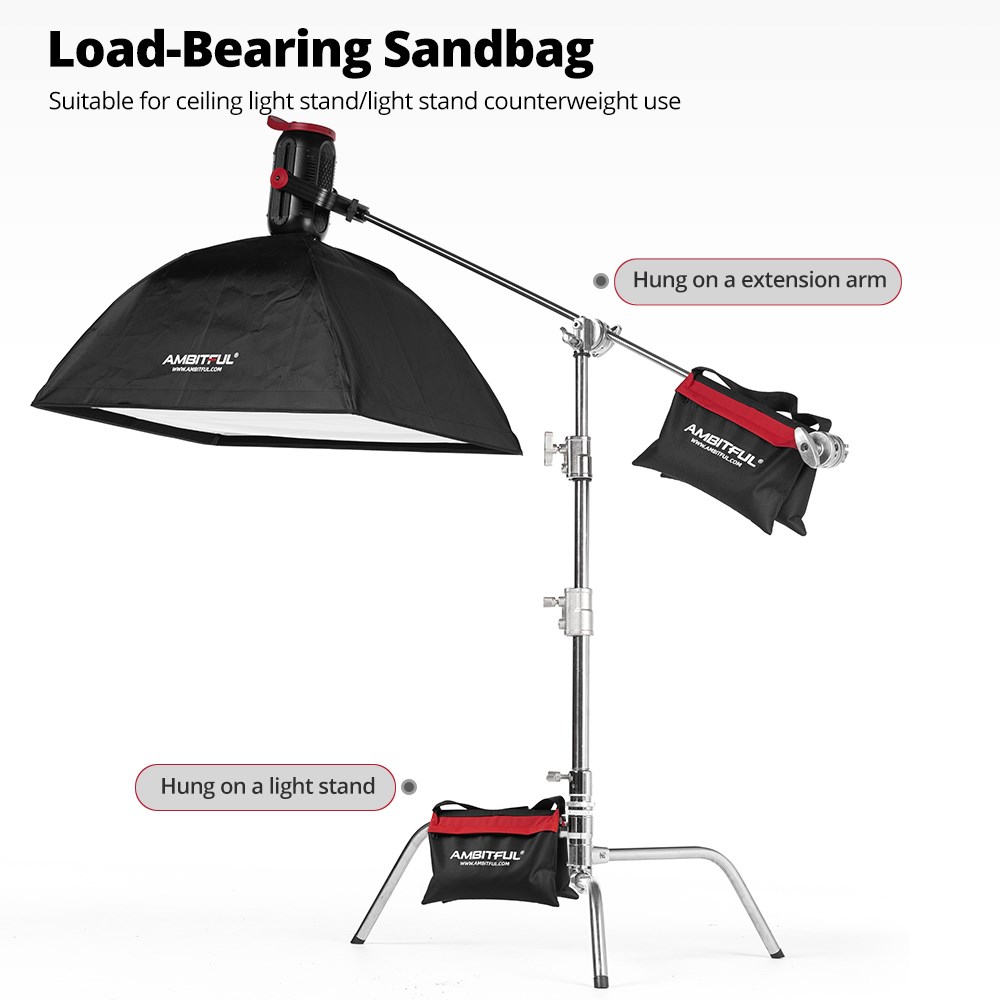 Ambitful 44x33cm Load-Bearing  – Light Stand Sandbag recenzja i cena