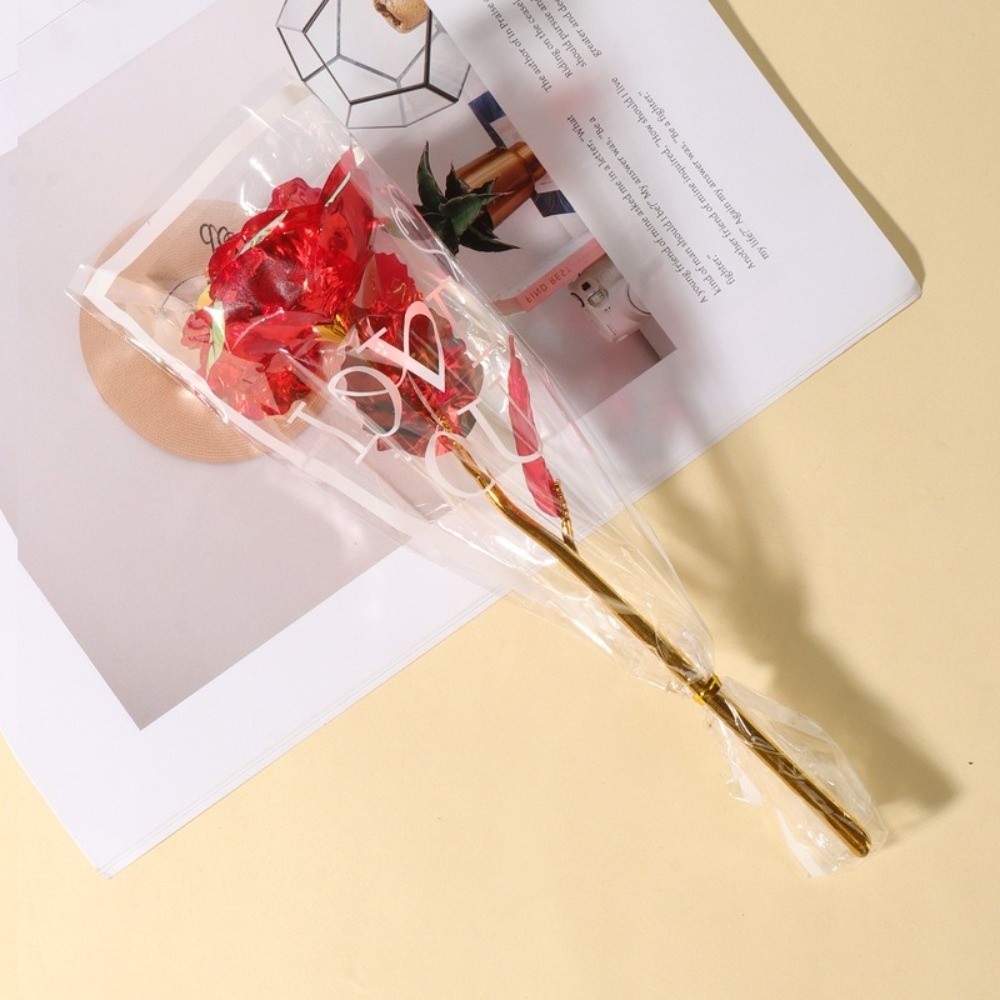 Glowing Gold Foil Rose Flower  – Photography Artificial Lighting recenzja i cena