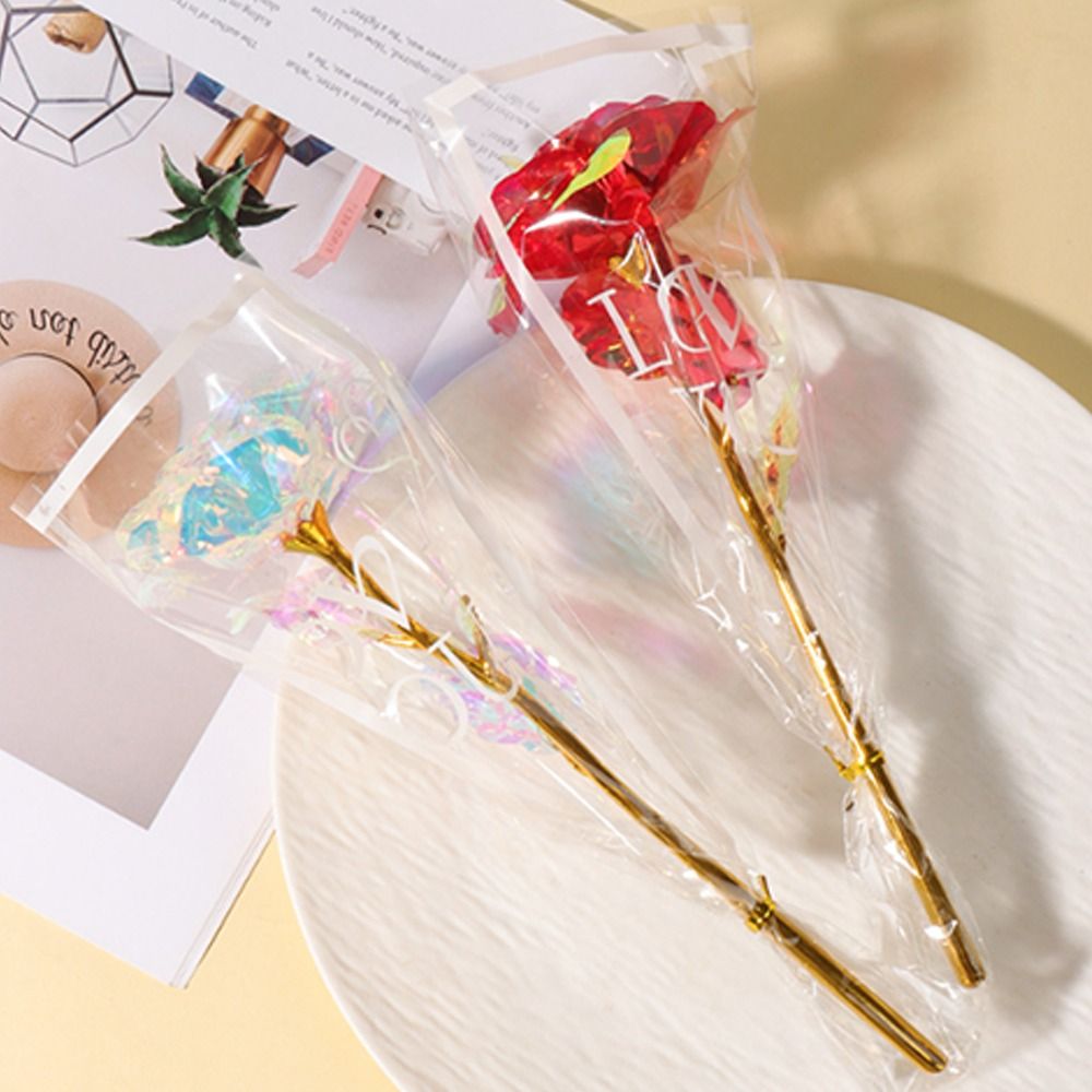 Glowing Gold Foil Rose Flower  – Photography Artificial Lighting recenzja i cena