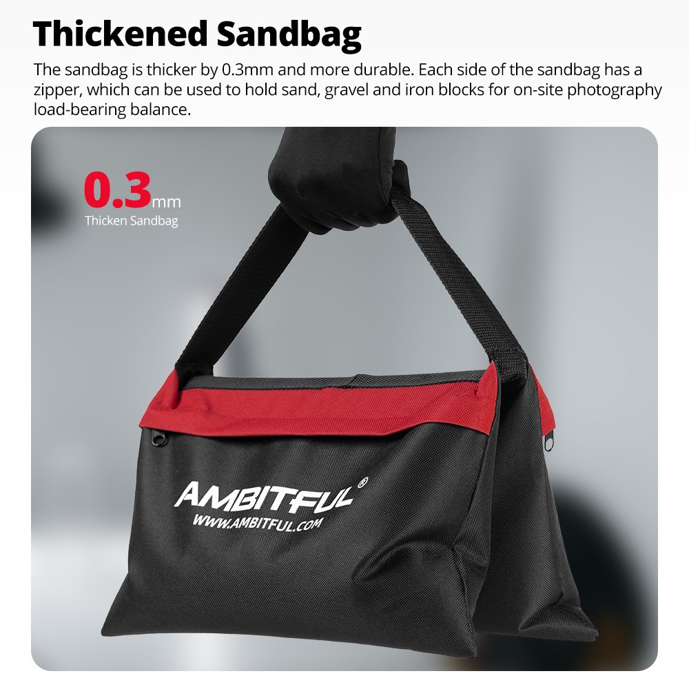 Ambitful 44x33cm Load-Bearing  – Light Stand Sandbag recenzja i cena