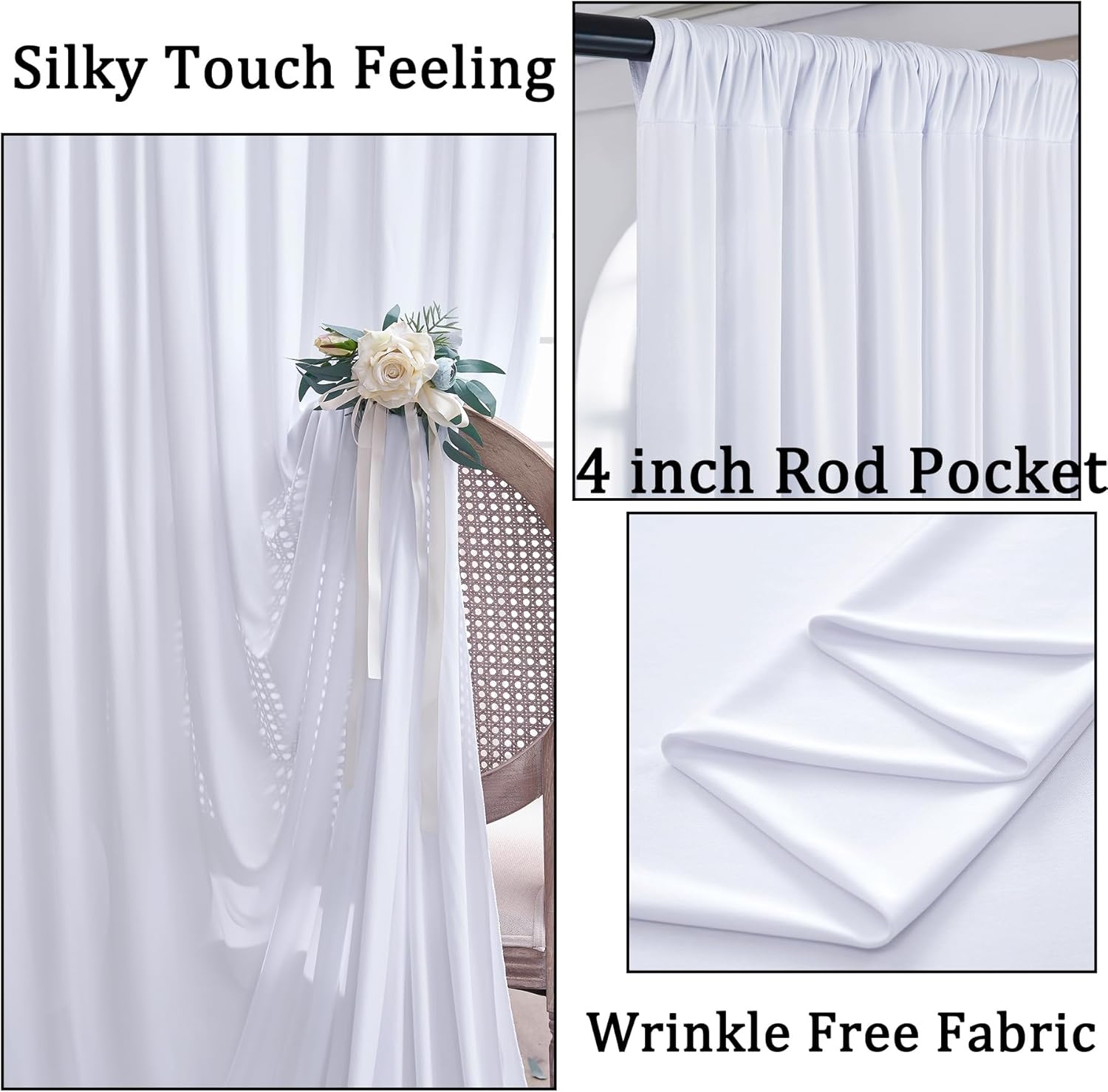 White Backdrop Curtains 10x10  – Photography Lighting Product recenzja i cena