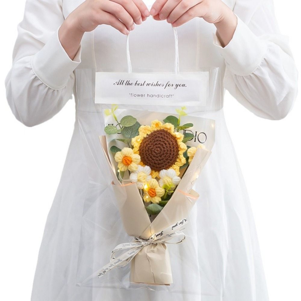 Knitted Crochet Flowers Bouque – Photography Artificial Lighting recenzja i cena