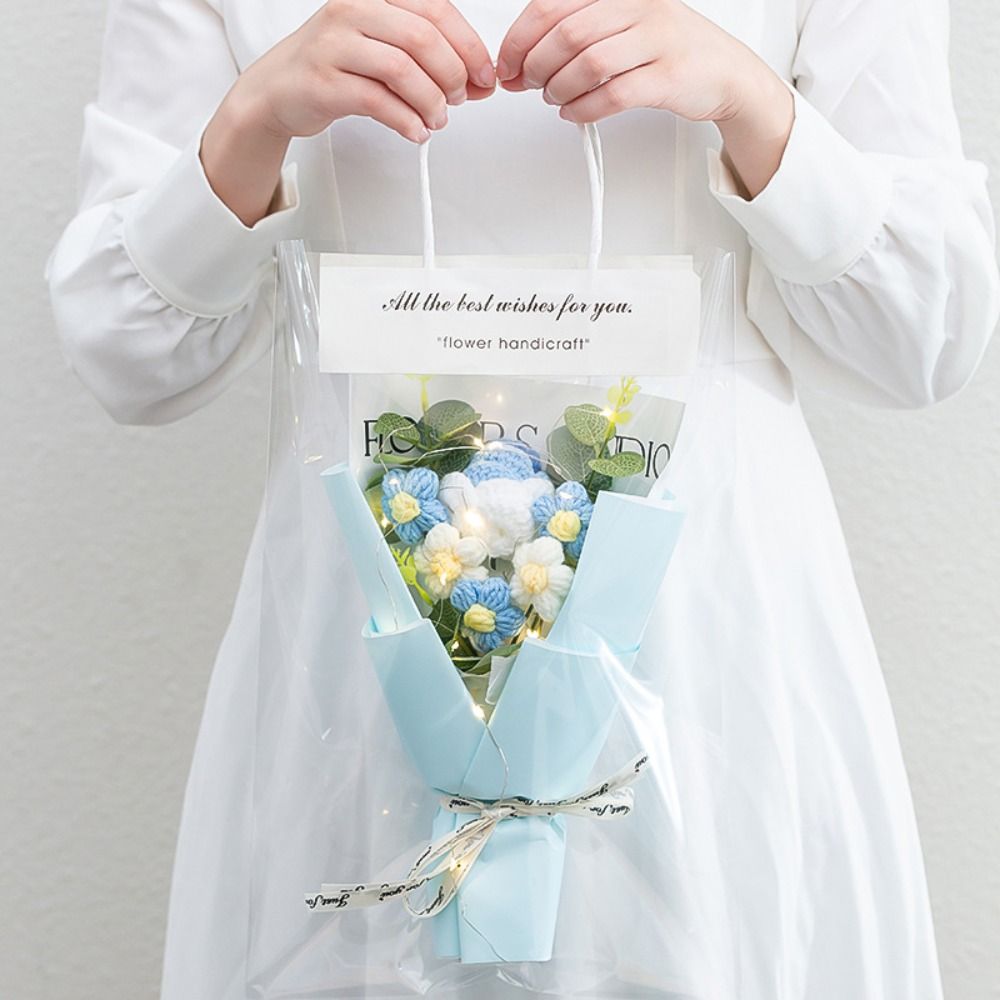 Knitted Crochet Flowers Bouque – Photography Artificial Lighting recenzja i cena