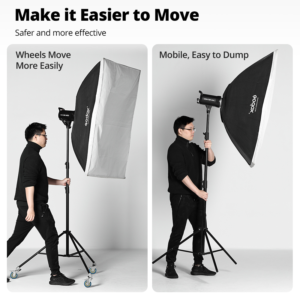 AMBITFUL 3Pcs C-Stand Swivel C – Photography Lighting Set recenzja i cena