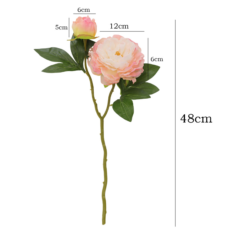 1PC Retro 2 Head Peony Simulat – Photography Artificial Lighting recenzja i cena