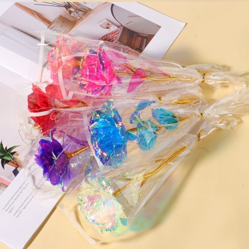 Glowing Gold Foil Rose Flower  – Photography Artificial Lighting recenzja i cena