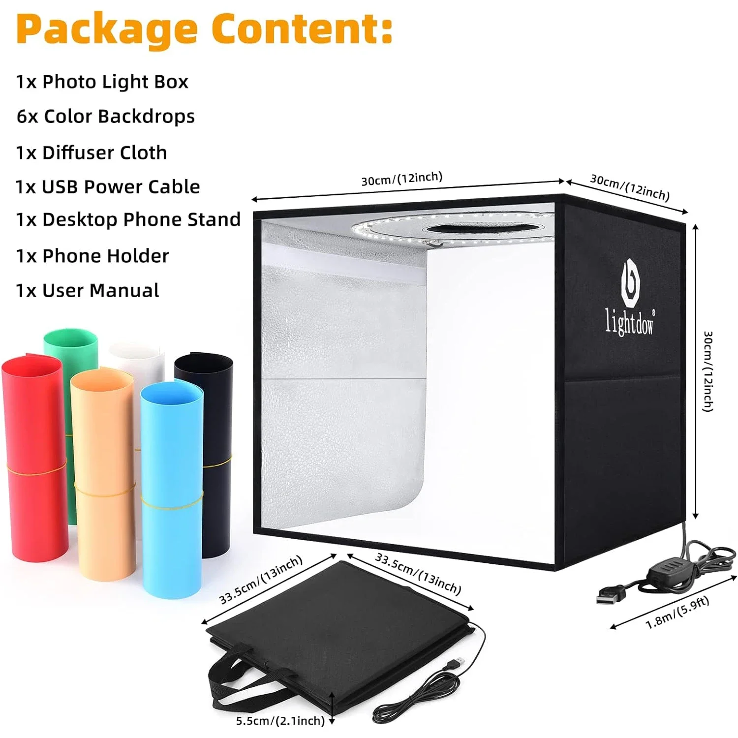Lightdow Dimmable Photo Box LE – Photography Lighting Kits recenzja i cena