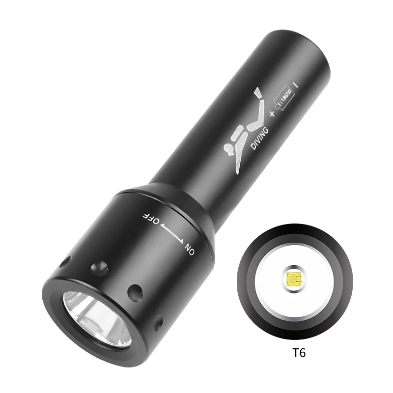 New T6 LED Diving Torch Long-R – Photography Lighting recenzja i cena