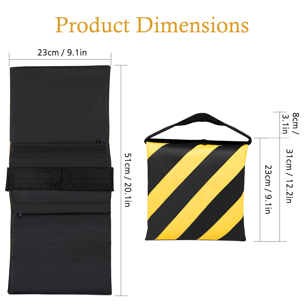 SH Black And Yellow Stripes Ph – Light Stand Sandbag recenzja i cena