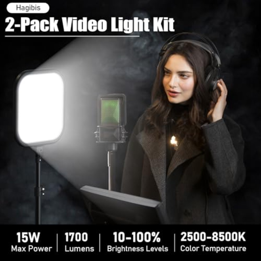 2Pack LED Video Light Kit, 15W – Photography Lighting Kits recenzja i cena
