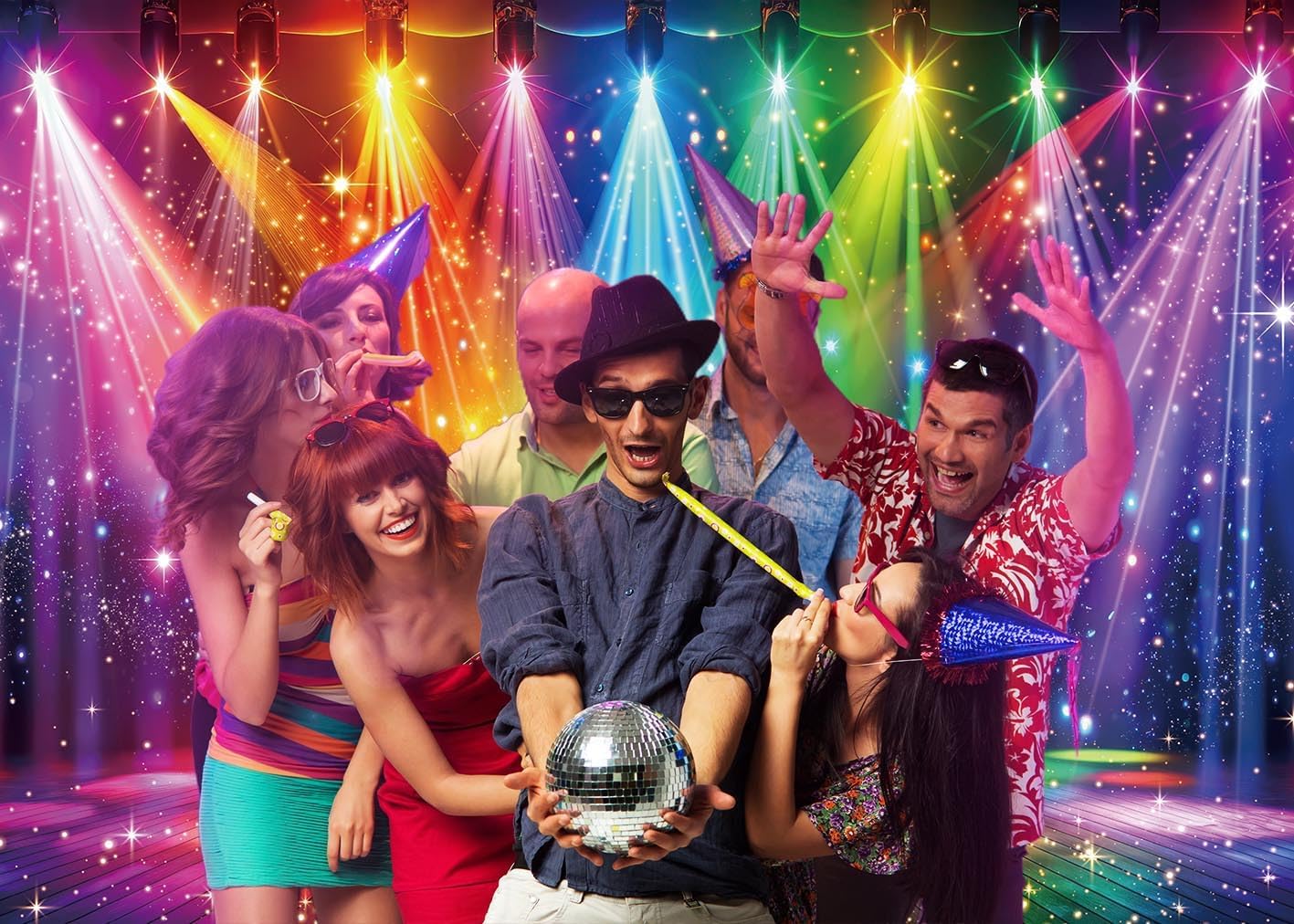 Disco Backdrop 7x5FT Colorful  – Photography Lighting recenzja i cena