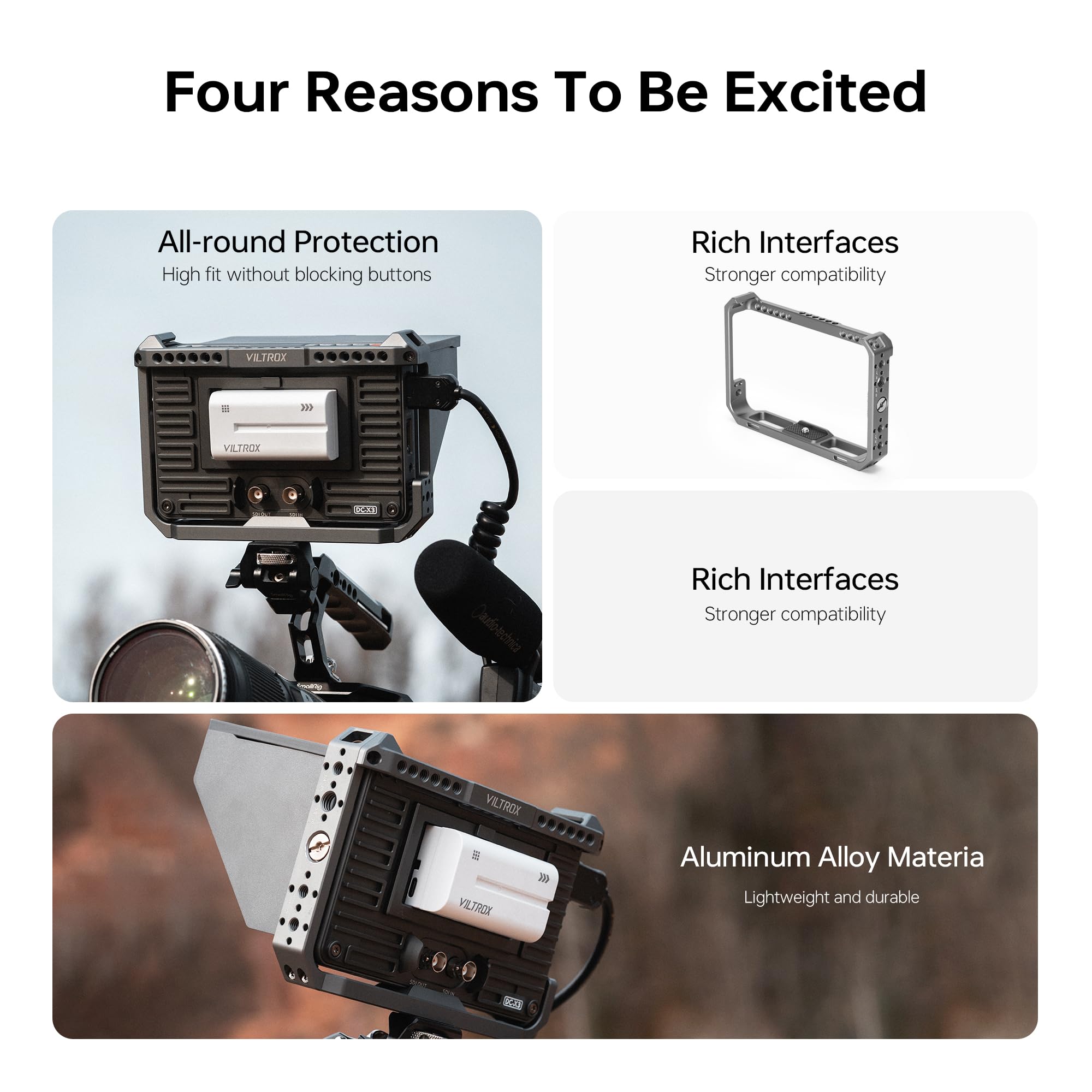 VILTROX Camera Monitor Rig Cag – Photography Lighting Description recenzja i cena
