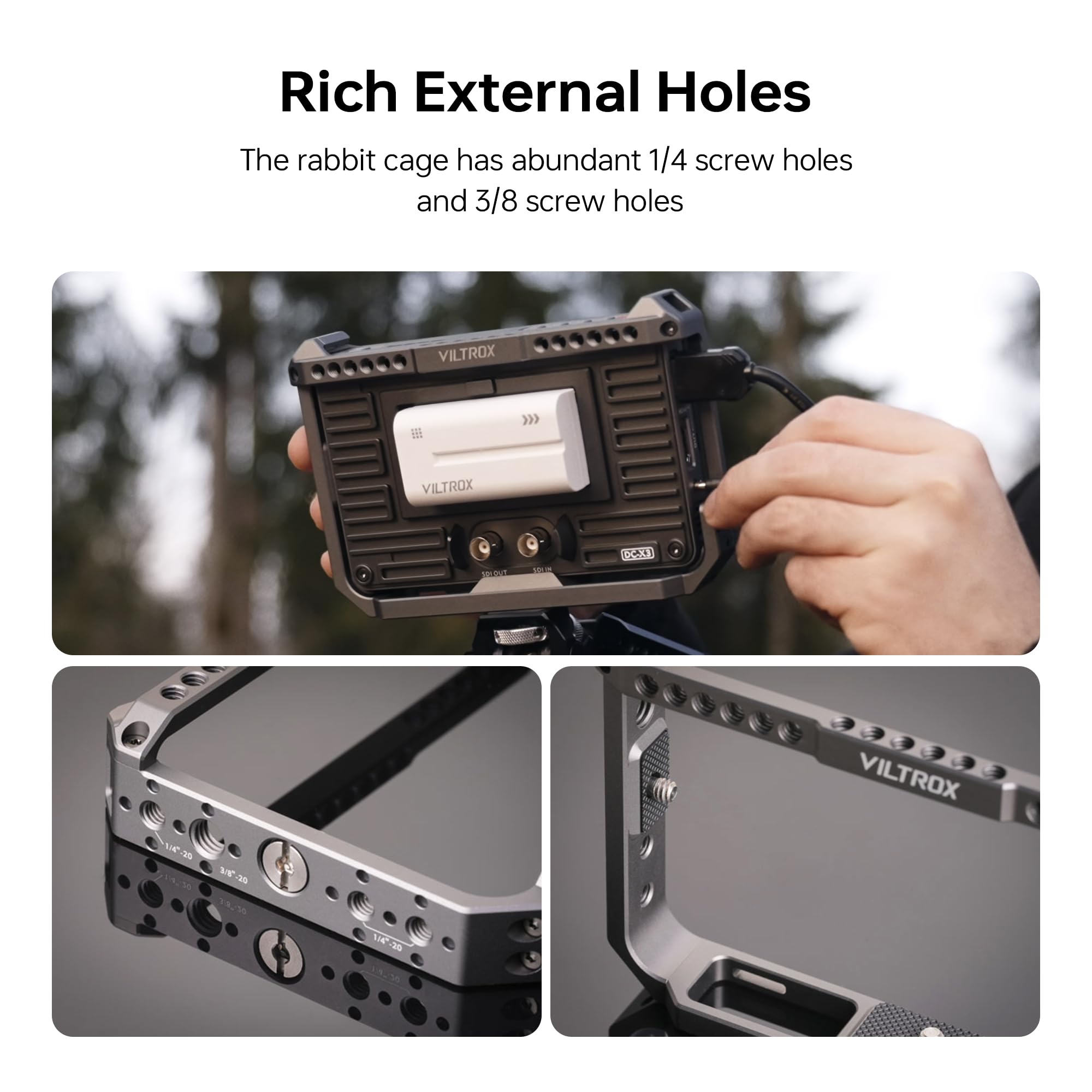 VILTROX Camera Monitor Rig Cag – Photography Lighting Description recenzja i cena