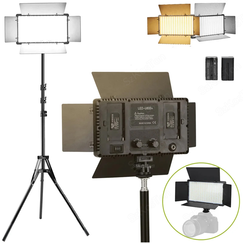 U800 U600 LED Photo Studio Vid – Photography Lighting Set recenzja i cena
